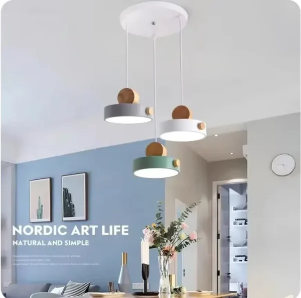 Chandelier Three Dining Room Table Light Creative Personality Bedroom Light Modern Simple Nordic Crystal Bar Lamp - Image 3